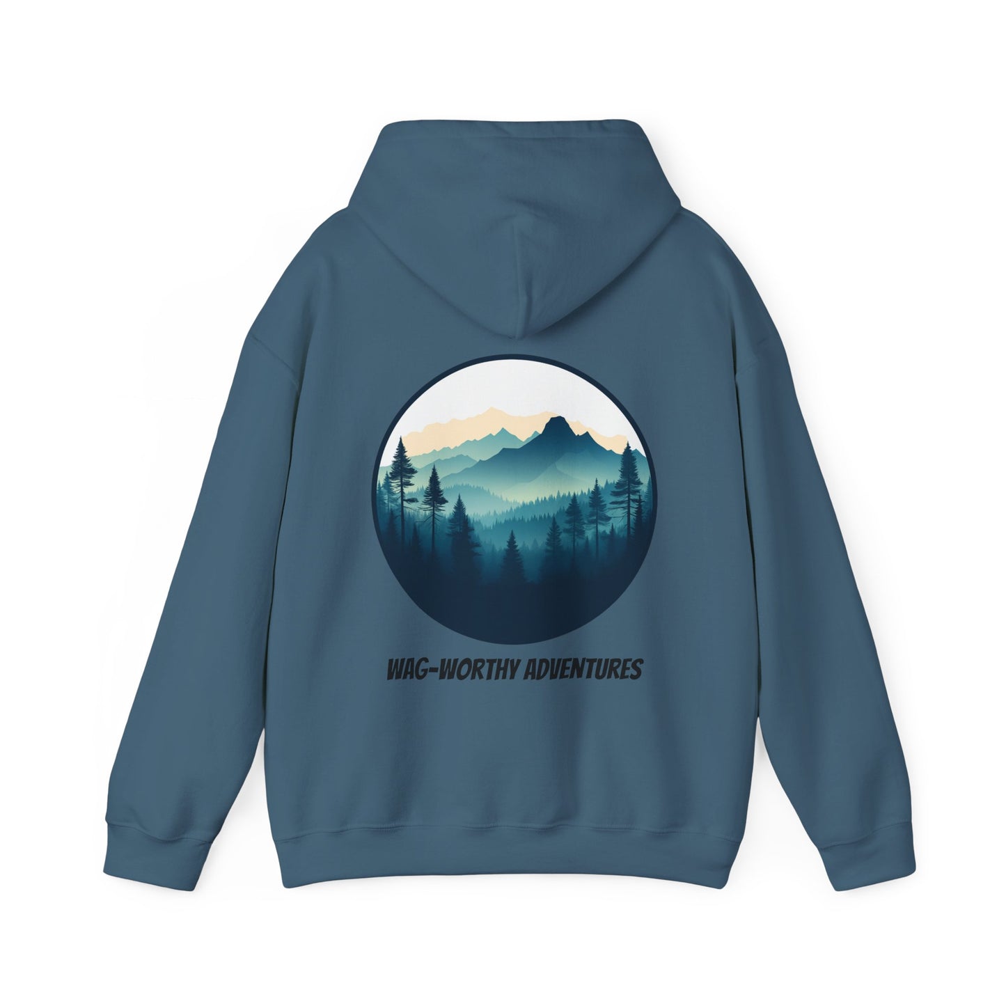 Wag-Worthy Adventures Hoodie | Cozy Unisex Fit | Hiking & Camping Gift