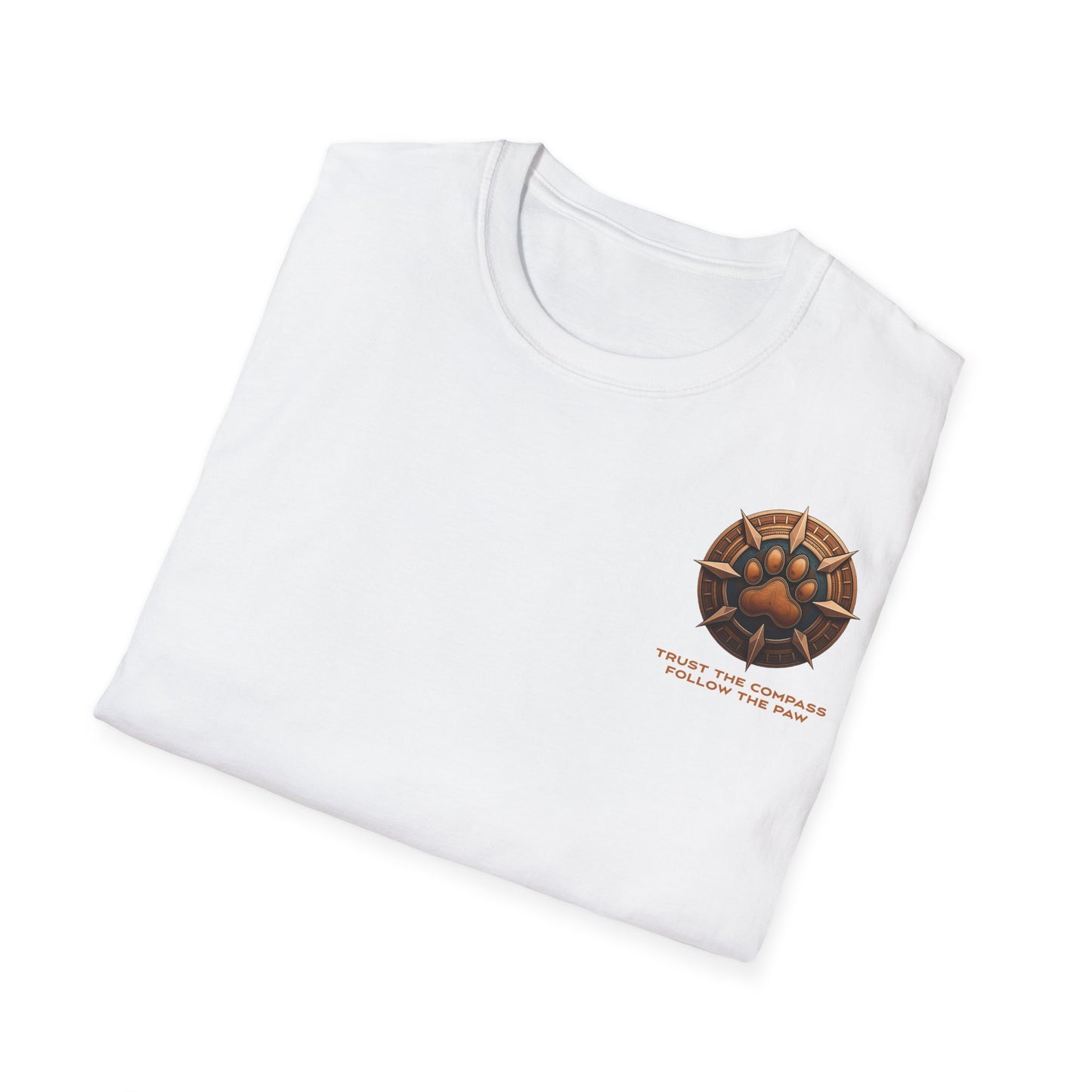 Follow the Paw Trail Tee | Dog Lover Compass T-Shirt – | Outdoor Adventure Shirt |