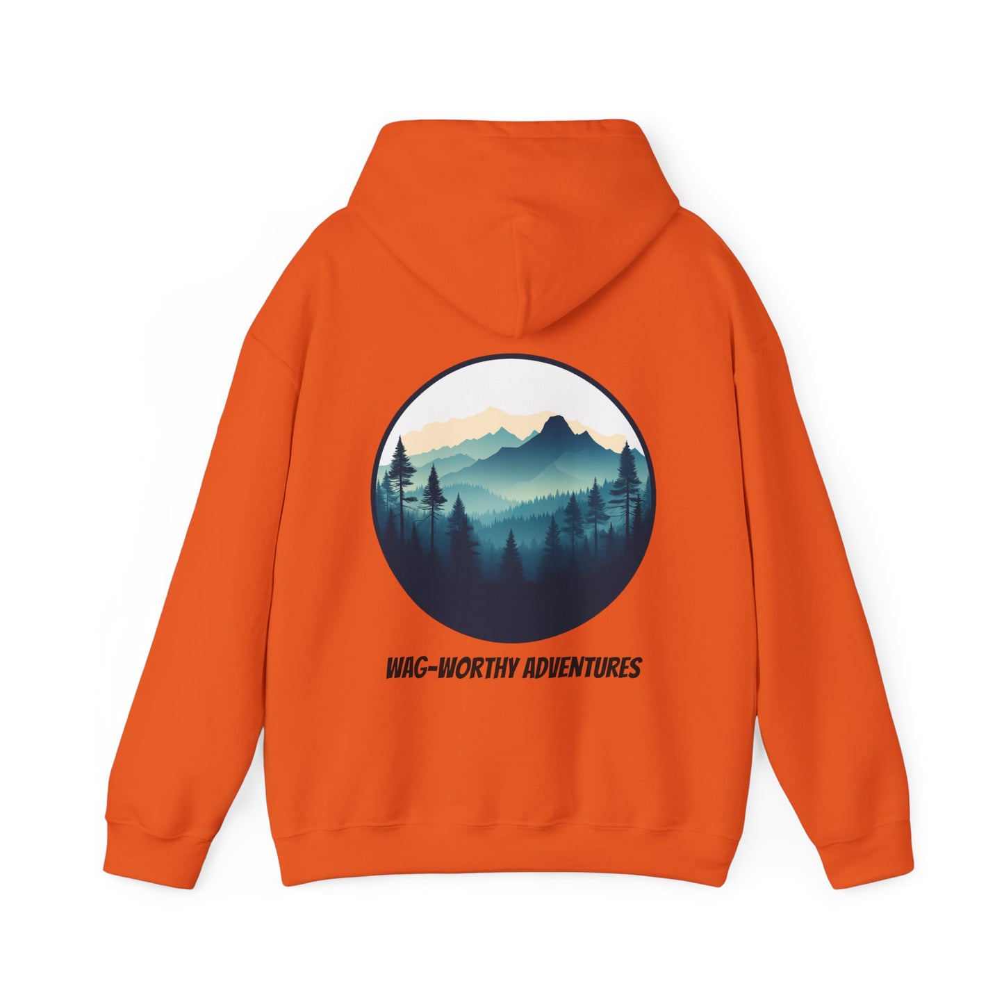 Wag-Worthy Adventures Hoodie | Cozy Unisex Fit | Hiking & Camping Gift