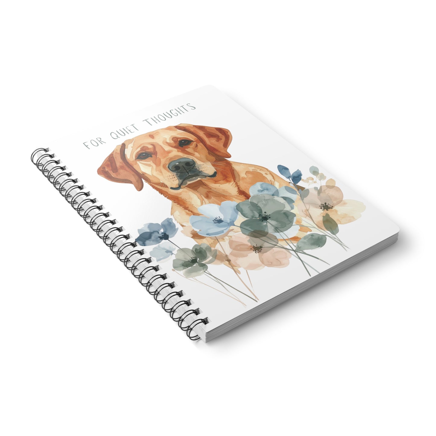 For Quiet Thoughts – Gentle Reminders - Fox Red Labrador Notebook