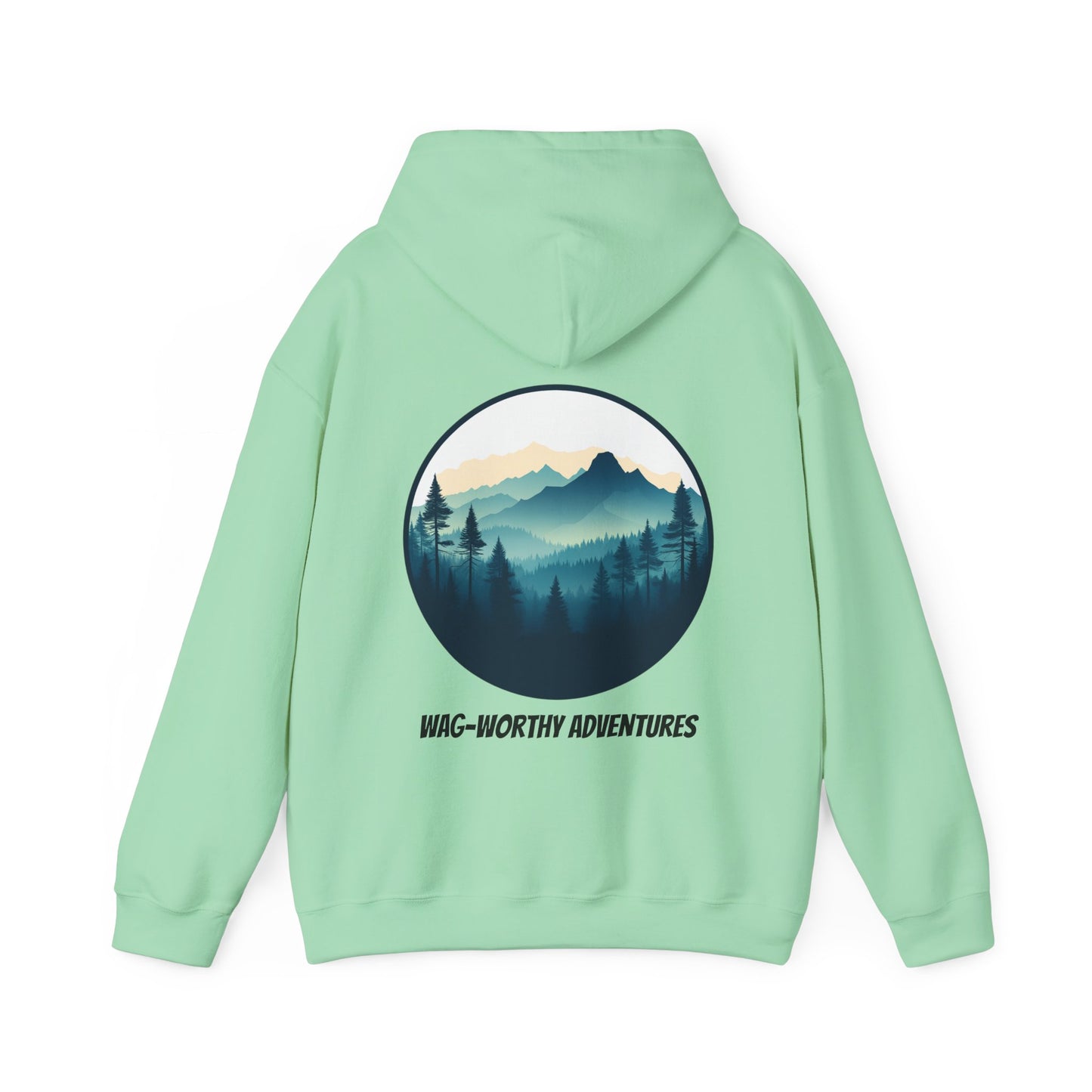 Wag-Worthy Adventures Hoodie | Cozy Unisex Fit | Hiking & Camping Gift