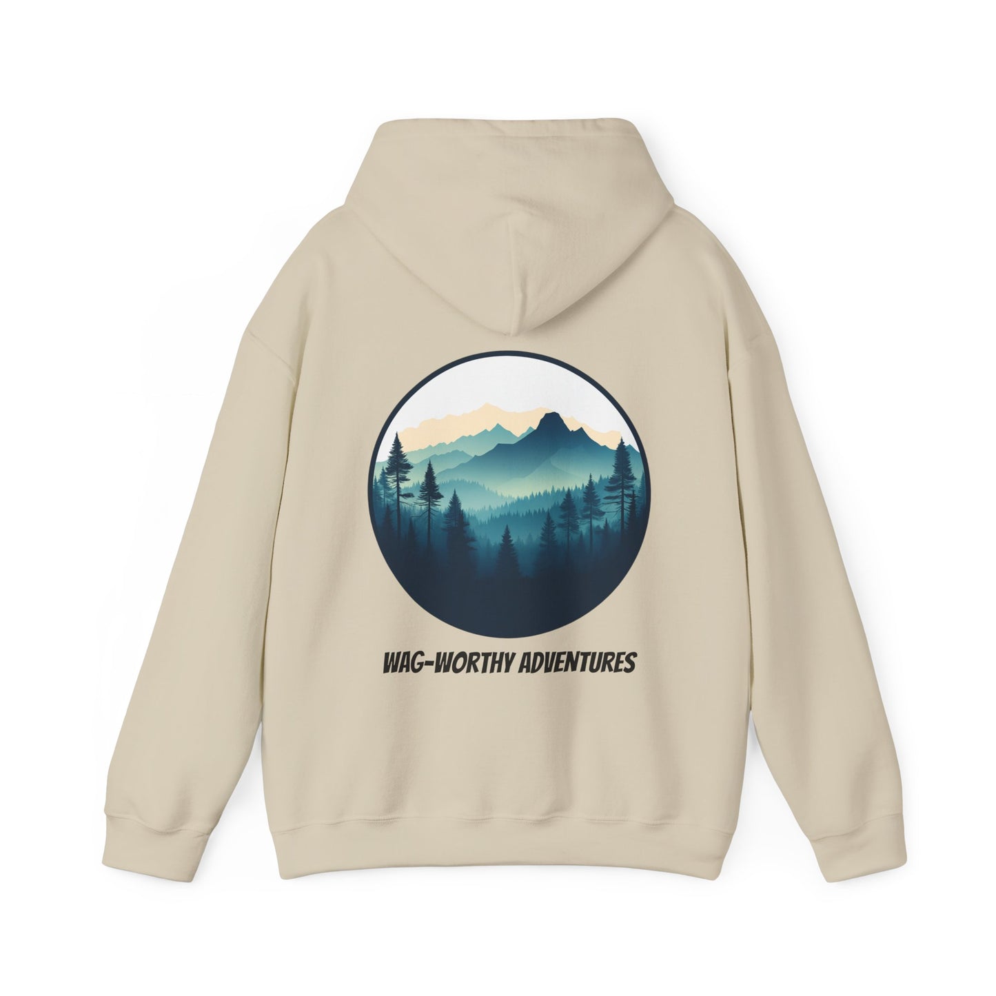 Wag-Worthy Adventures Hoodie | Cozy Unisex Fit | Hiking & Camping Gift