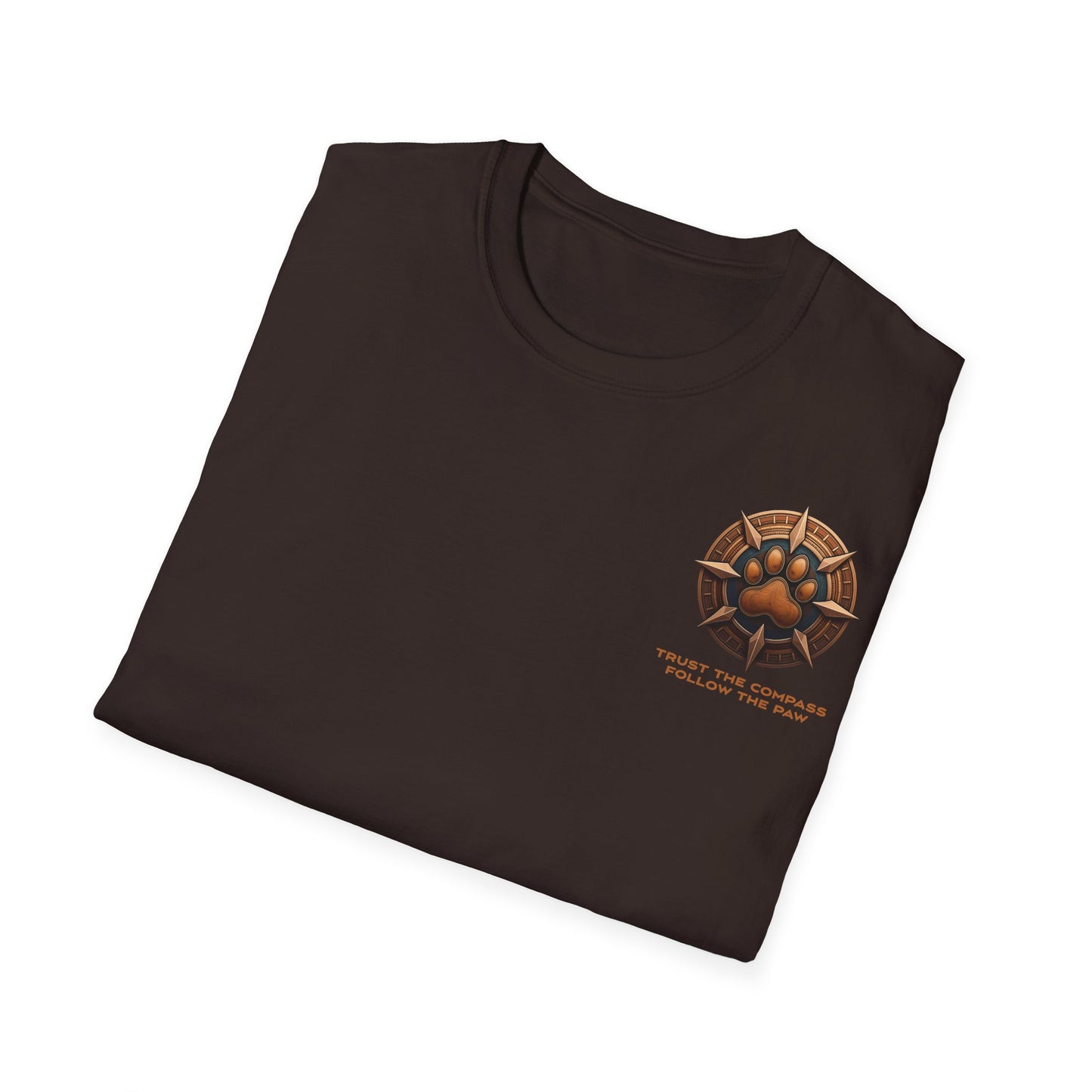 Follow the Paw Trail Tee | Dog Lover Compass T-Shirt – | Outdoor Adventure Shirt |