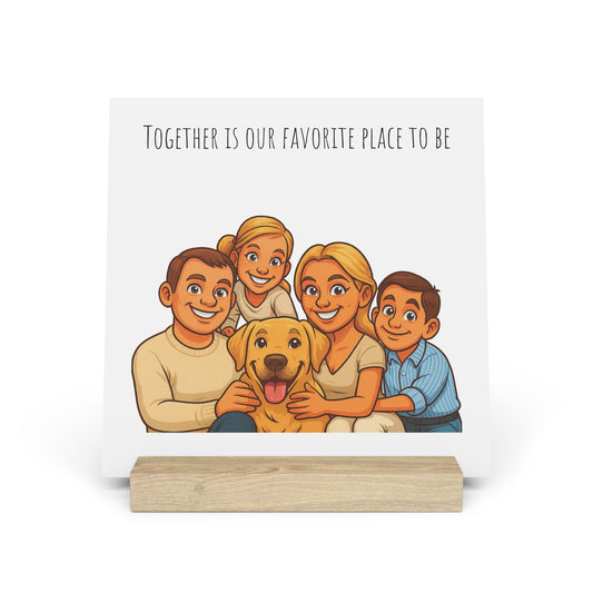 Personalised Caricature Picture Board with Stand