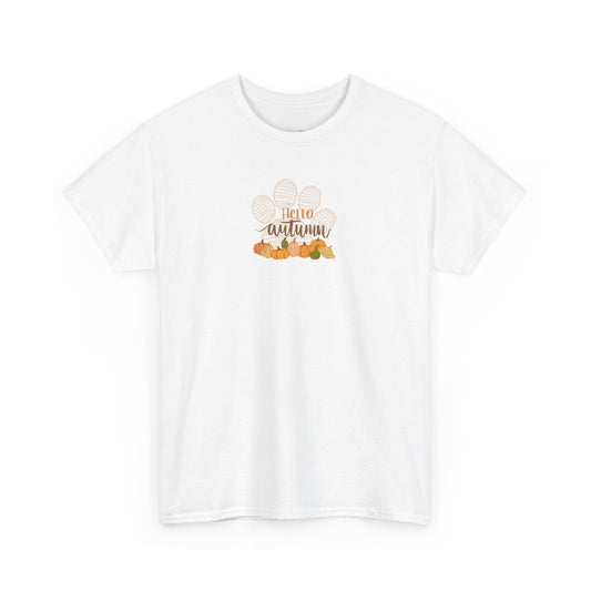 Hello Autumn – Dog Paw Pumpkin Patch Unisex Tee