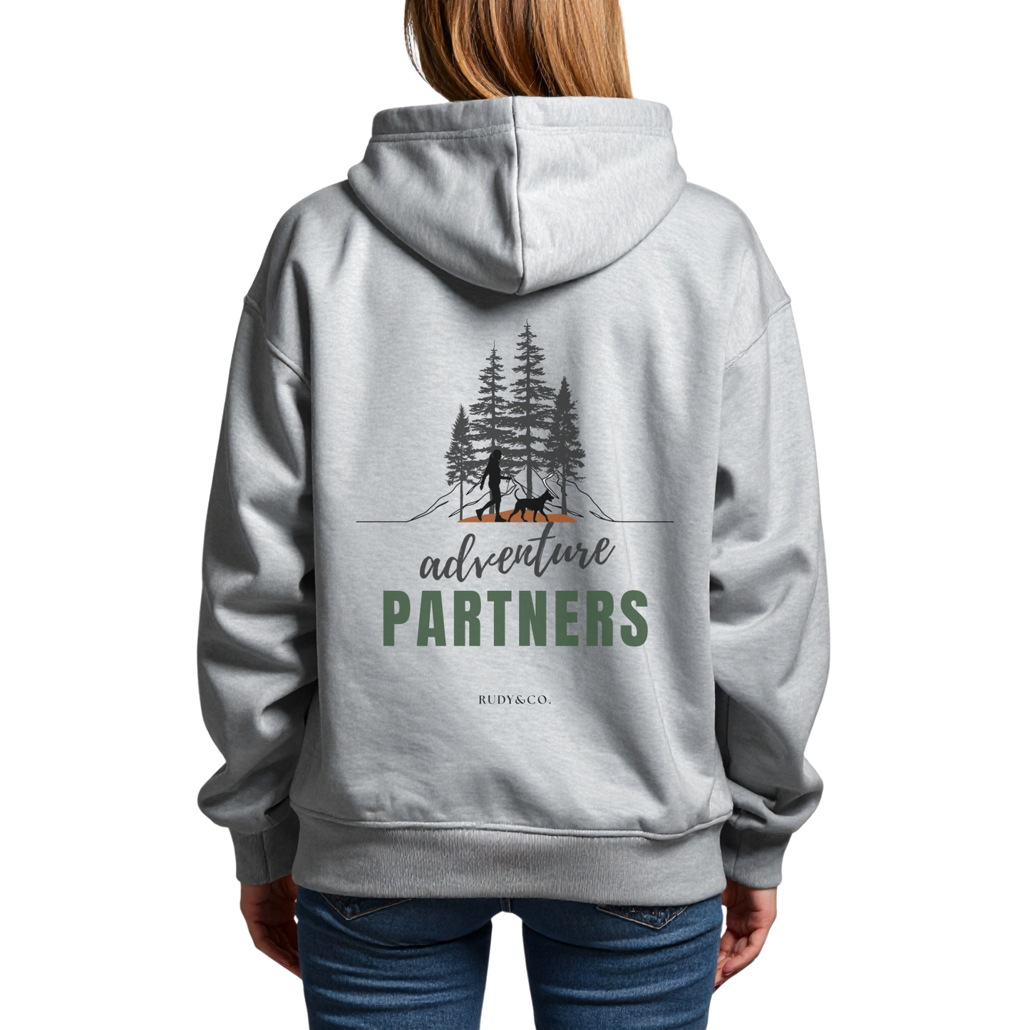 Adventure Partners Back - Print Hoodie