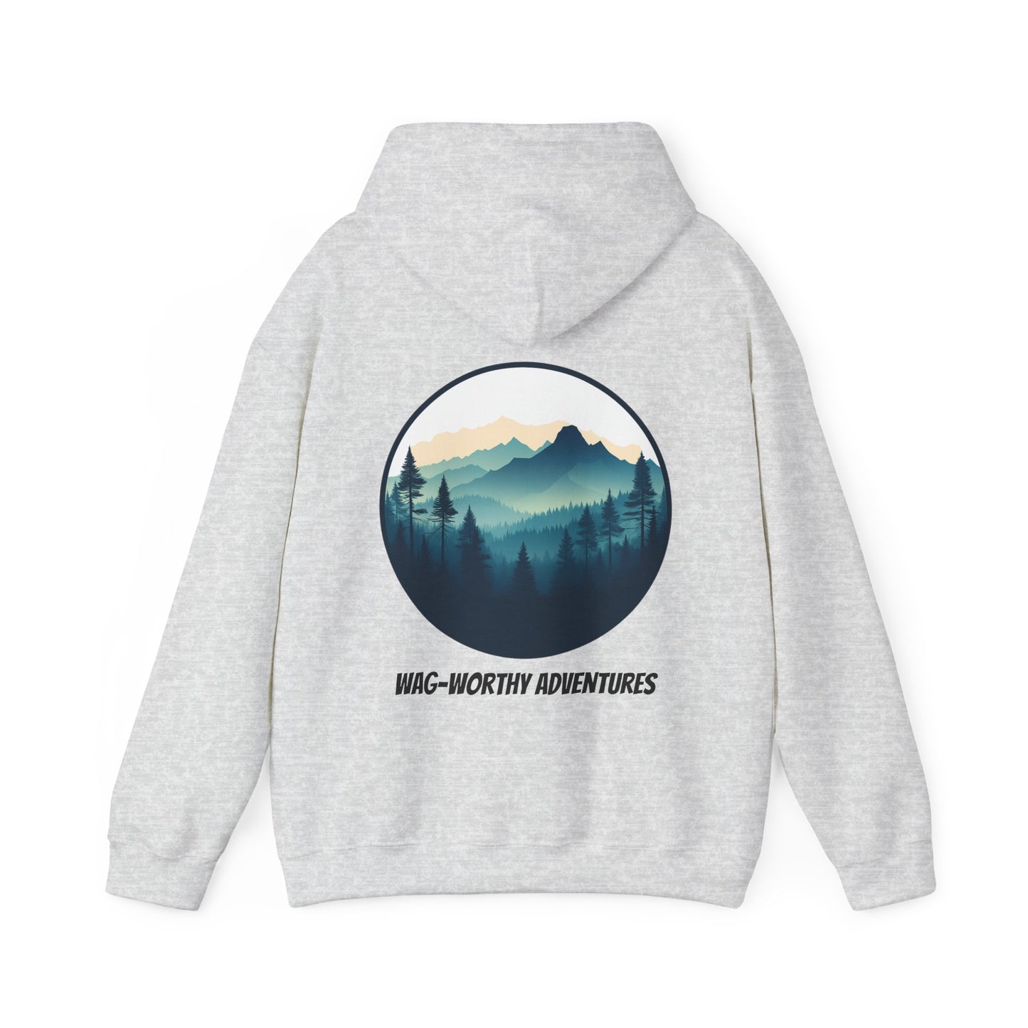 Wag-Worthy Adventures Hoodie | Cozy Unisex Fit | Hiking & Camping Gift