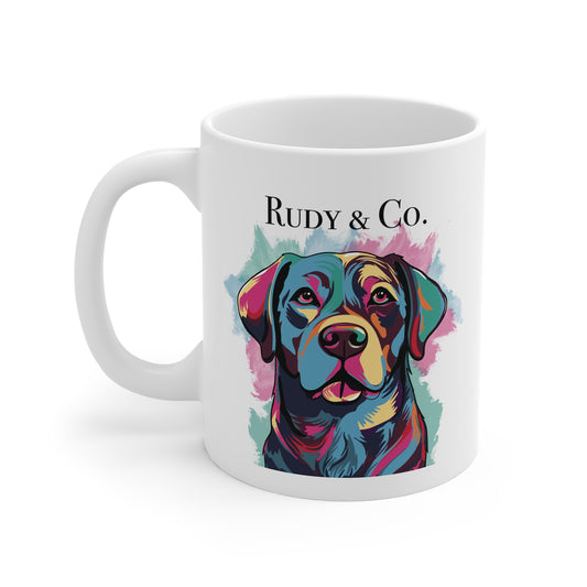 Colorful Labrador Dog Mug – Rudy & Co. Gift, Pet Lover Coffee Cup