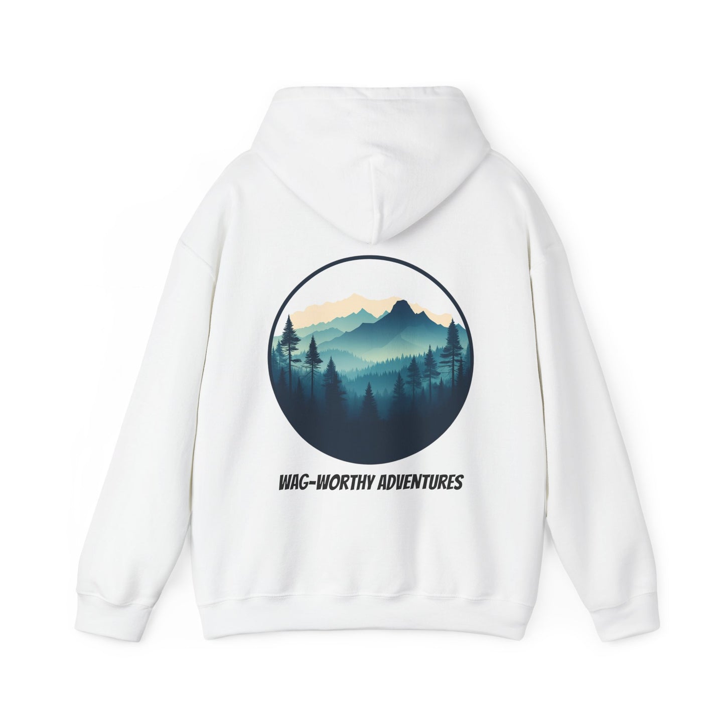 Wag-Worthy Adventures Hoodie | Cozy Unisex Fit | Hiking & Camping Gift