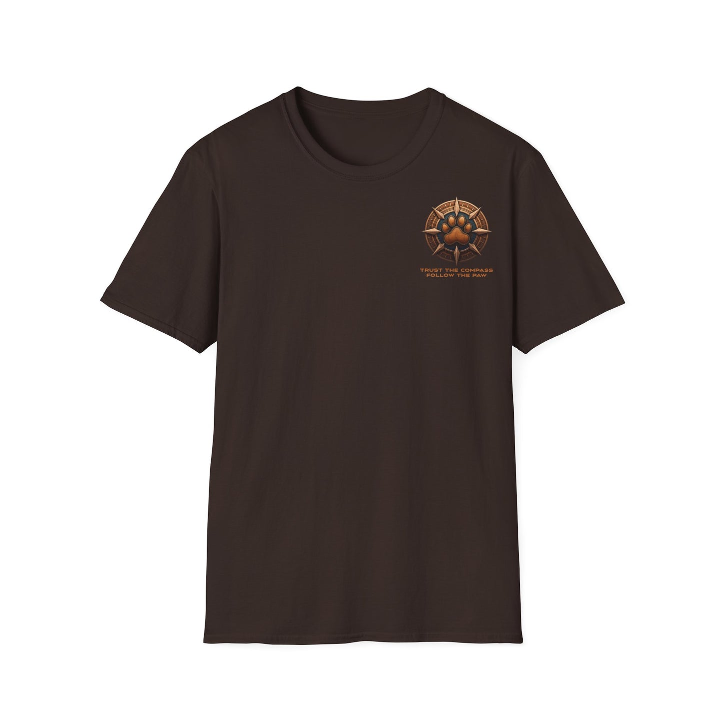 Follow the Paw Trail Tee | Dog Lover Compass T-Shirt – | Outdoor Adventure Shirt |