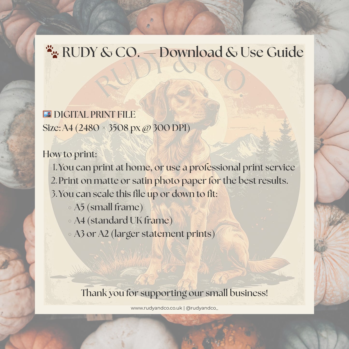 Woodland Glow | Custom Halloween Dog Portrait | Phone and Wall Art Digital Download | Rudy & Co.