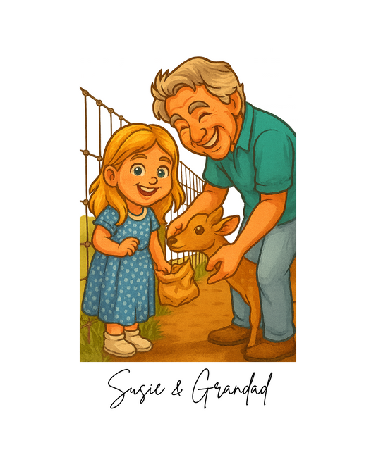 Personalised Cartoon Pet Portrait | Digital Pet & Owner Illustration | Custom Dog or Cat Art Gift