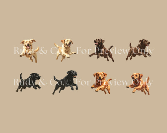 Labrador Clip Art Set