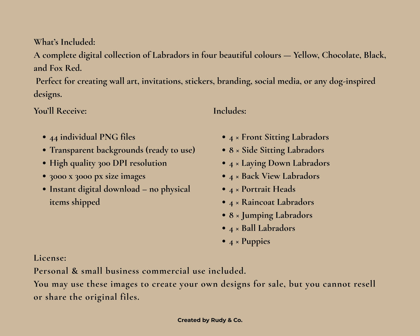 Labrador Clip Art Set