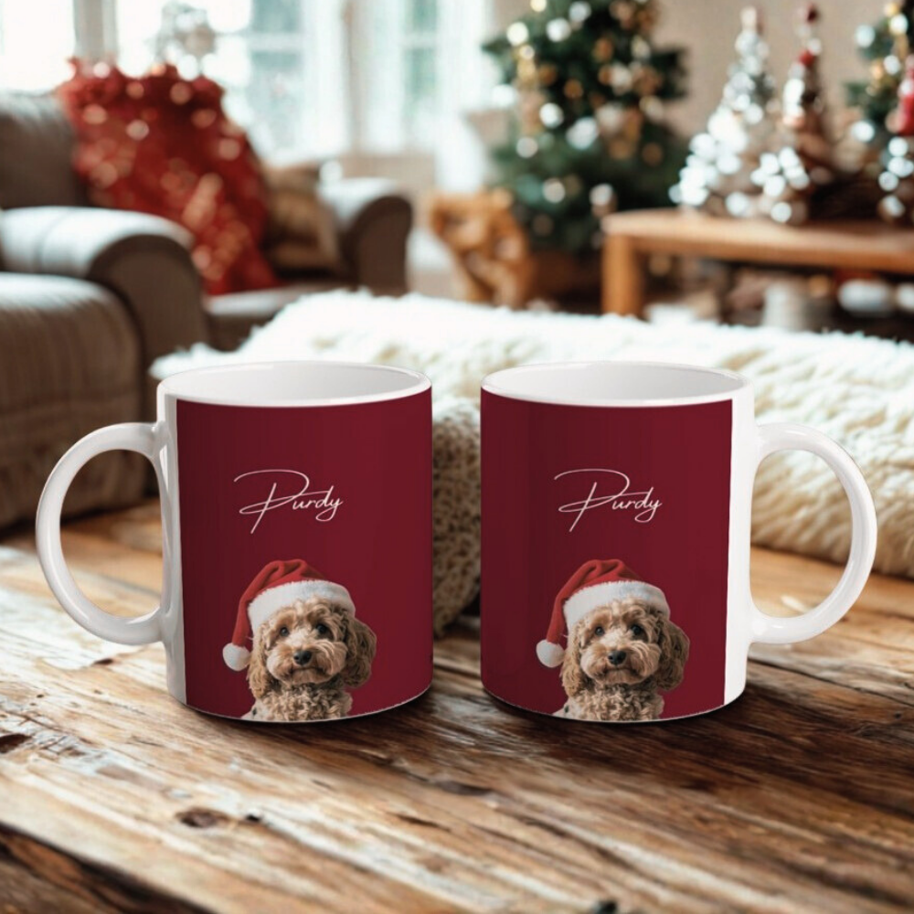 Personalised Dog Mug – Christmas Edition