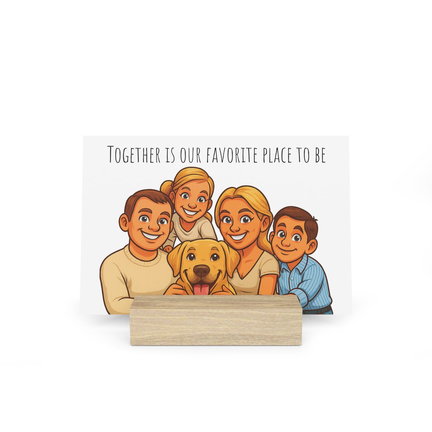 Personalised Caricature Picture Board with Stand