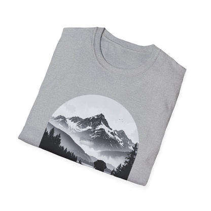 Labrador Mountain Reflection T-Shirt – Scenic Outdoor Dog Design