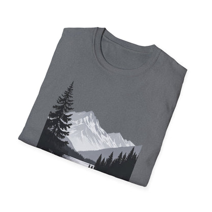 Labrador Mountain Lake T-Shirt – Outdoor Dog Adventure Design