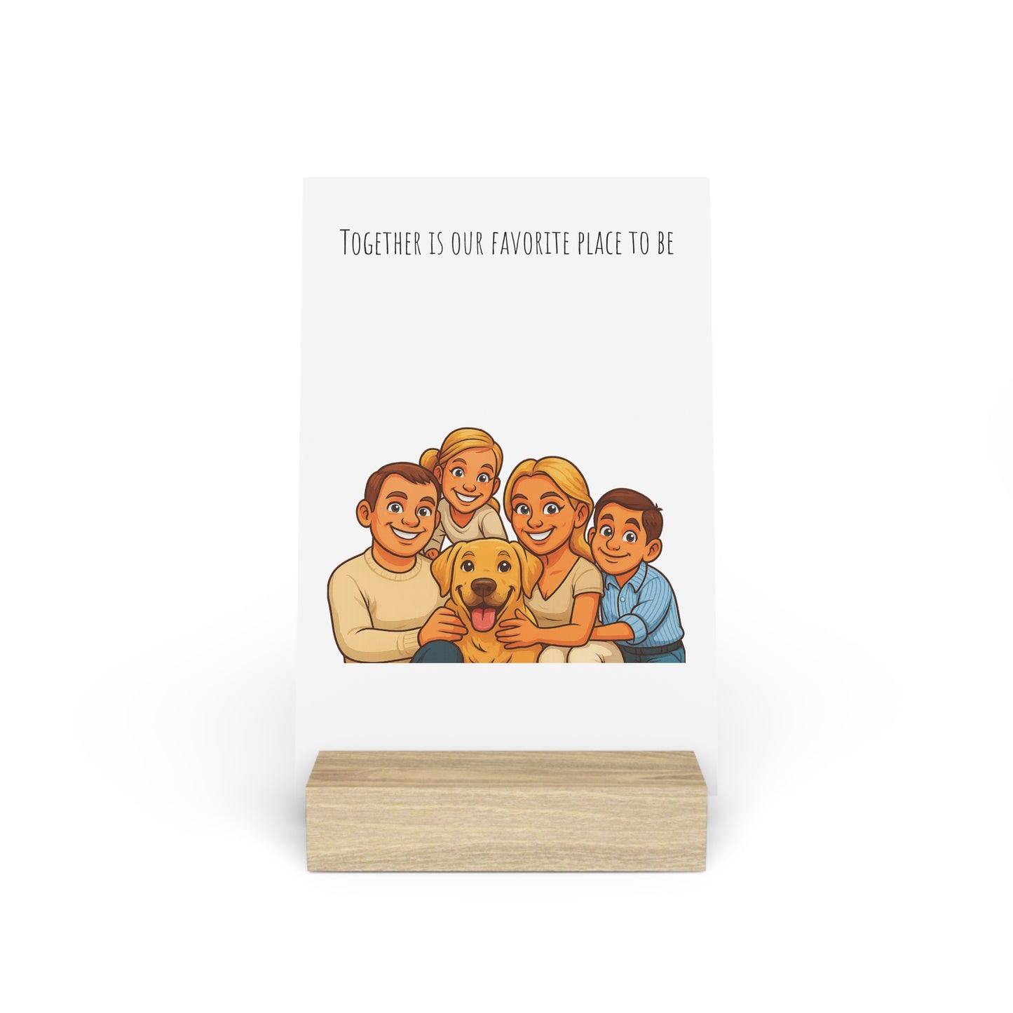 Personalised Caricature Picture Board with Stand