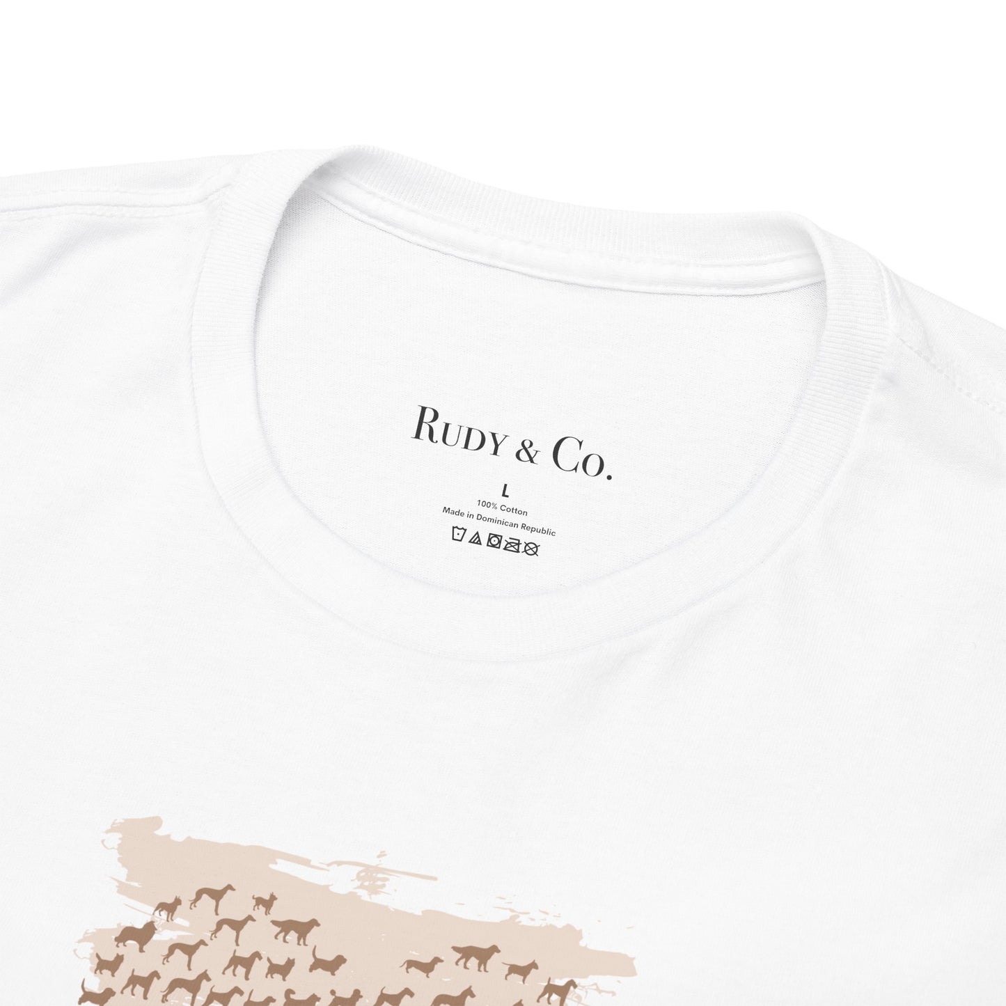Dogs = Love – Heart Silhouette Dog Lover Unisex Tee