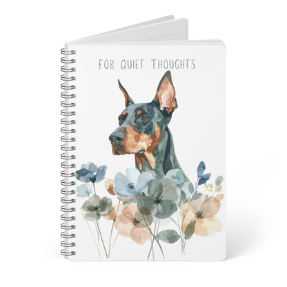 For Quiet Thoughts – Gentle Reminders - Dobermann Notebook