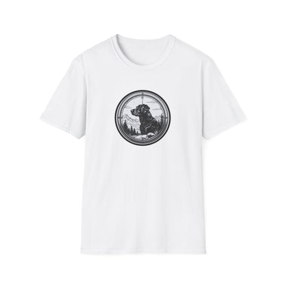 Labrador Outdoor Compass T-Shirt – Mountain & Forest Dog Lover Design