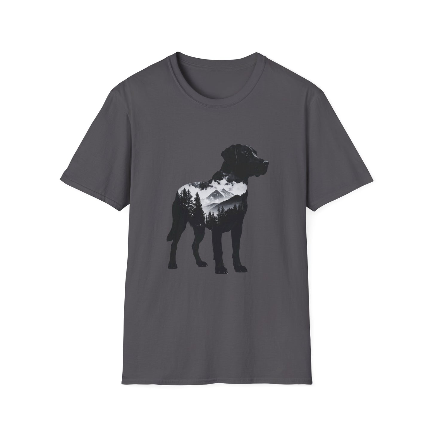 Labrador Mountain Silhouette T-Shirt – Outdoor Dog Lover Nature Design
