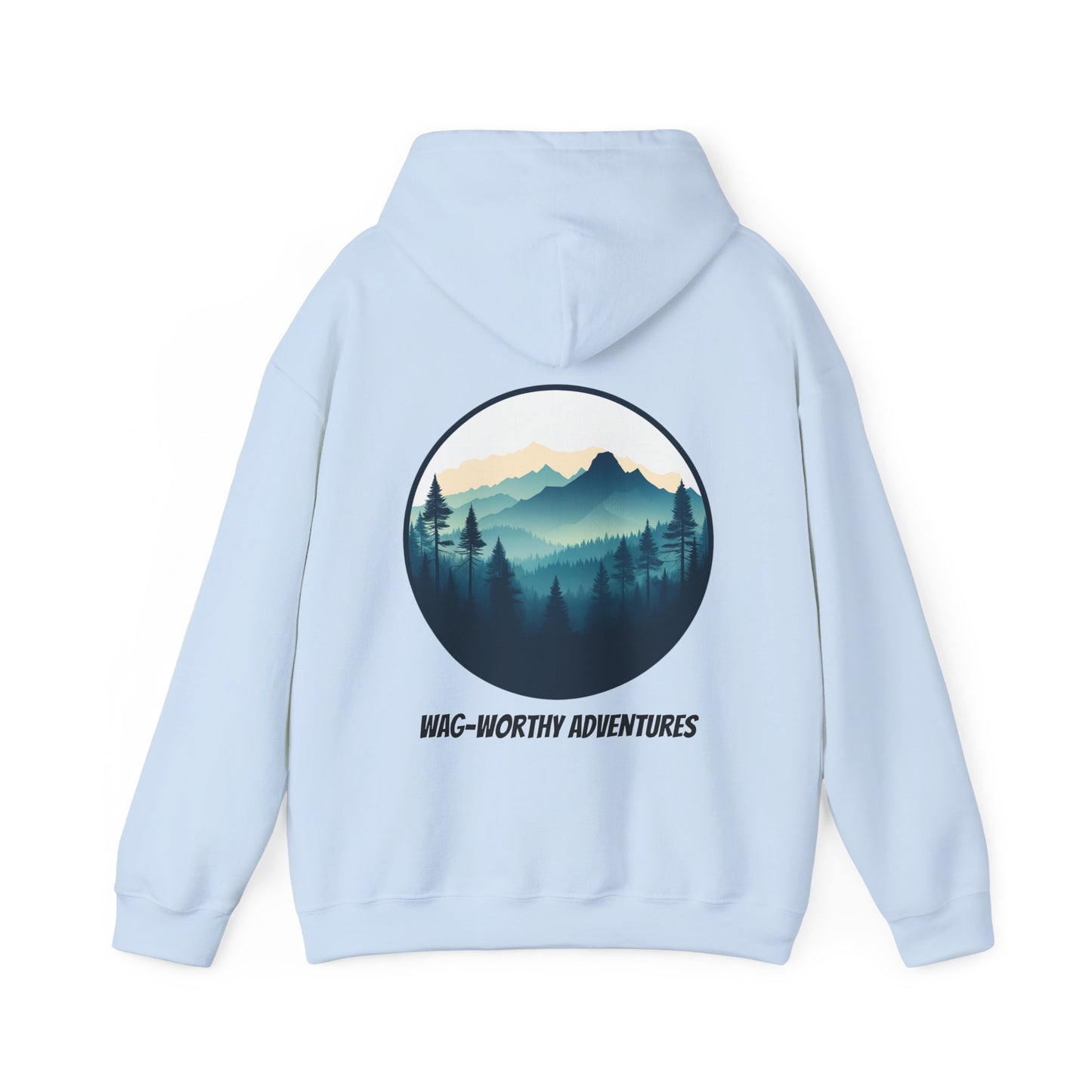 Wag-Worthy Adventures Hoodie | Cozy Unisex Fit | Hiking & Camping Gift