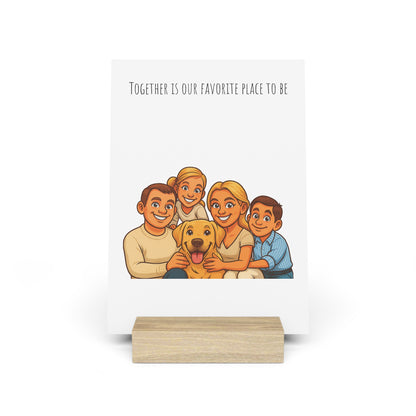 Personalised Caricature Picture Board with Stand
