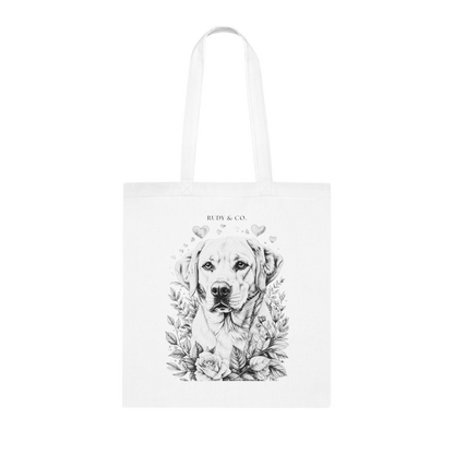 Valentine Dog Tote Bag – Choose from 5 Hand-Drawn Style Labrador Designs