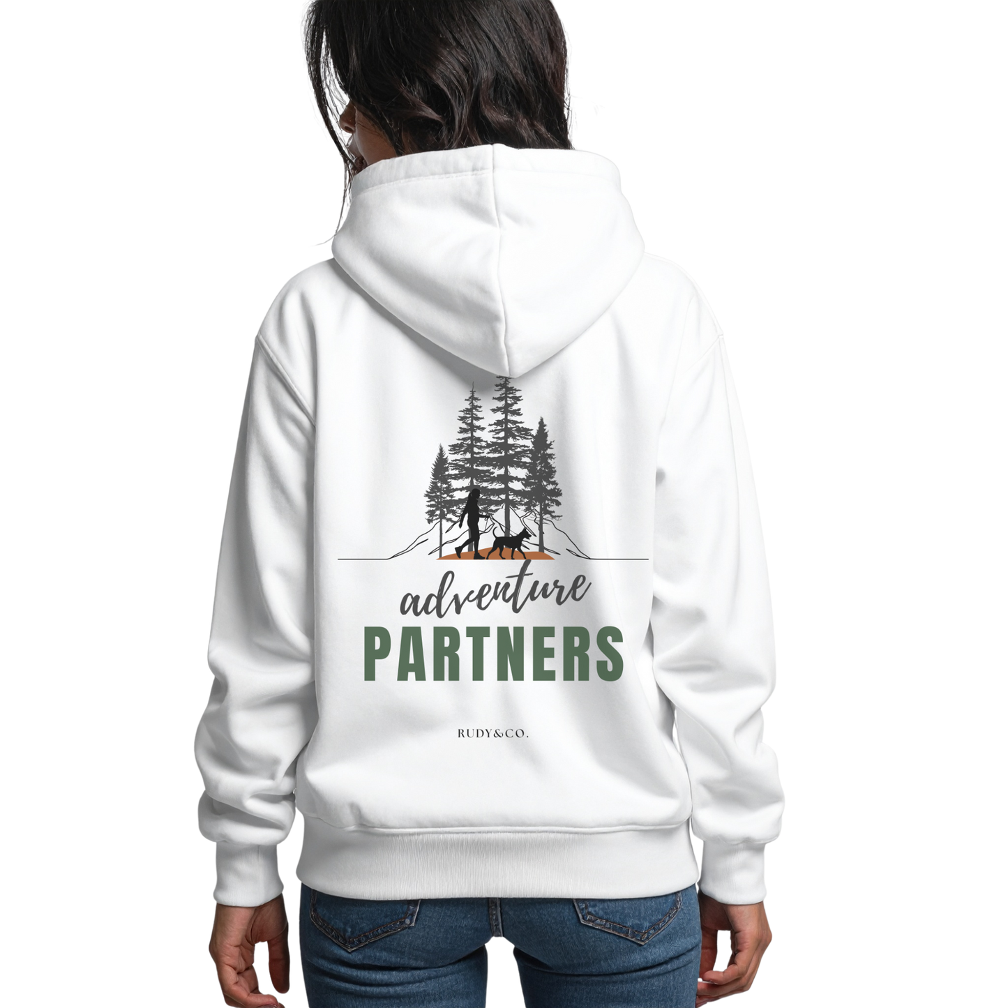 Adventure Partners Back - Print Hoodie