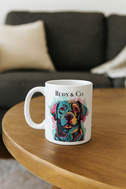 Colorful Labrador Dog Mug – Rudy & Co. Gift, Pet Lover Coffee Cup