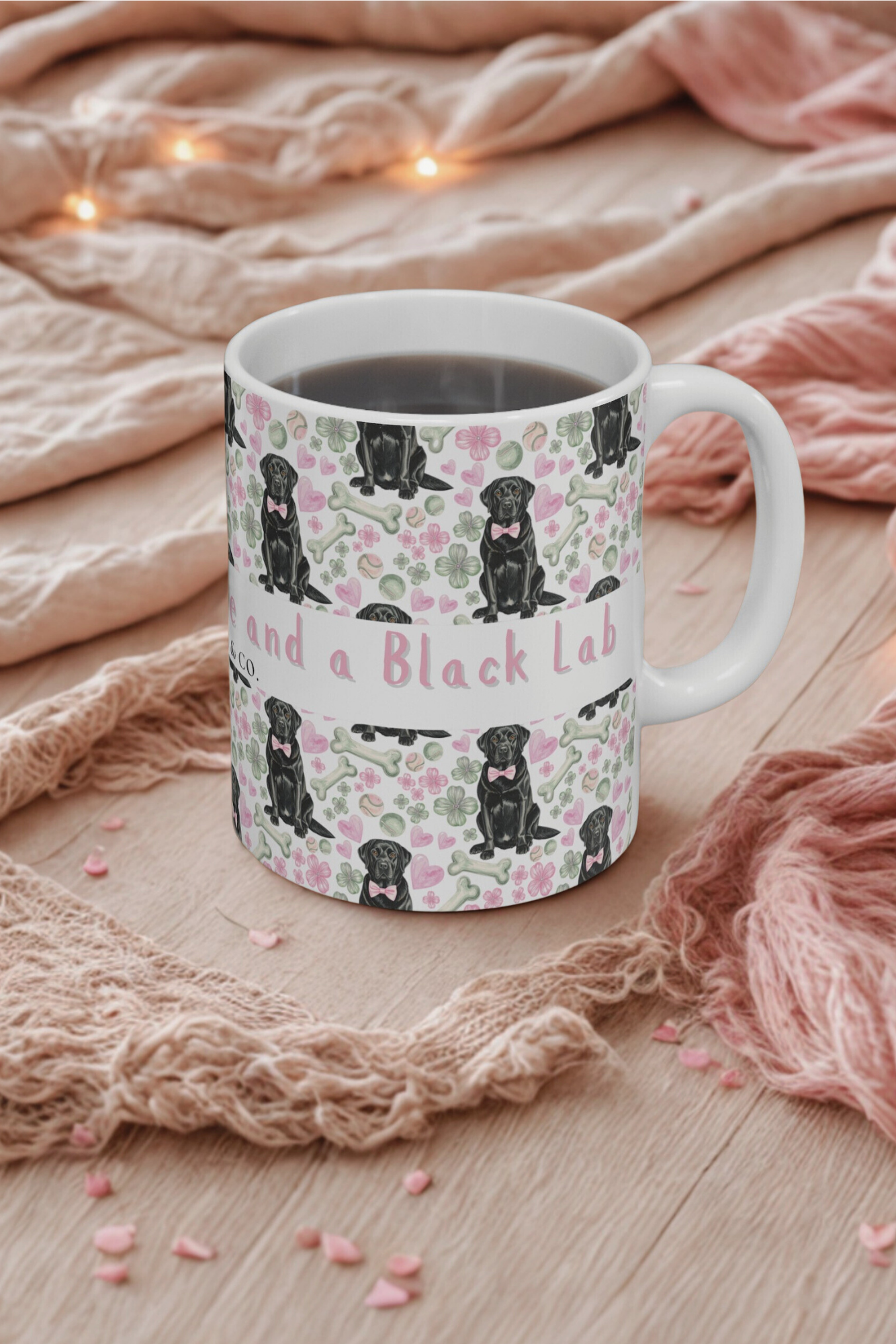 Black Labrador Valentine’s Mug – “All you need is love and a Black Lab”