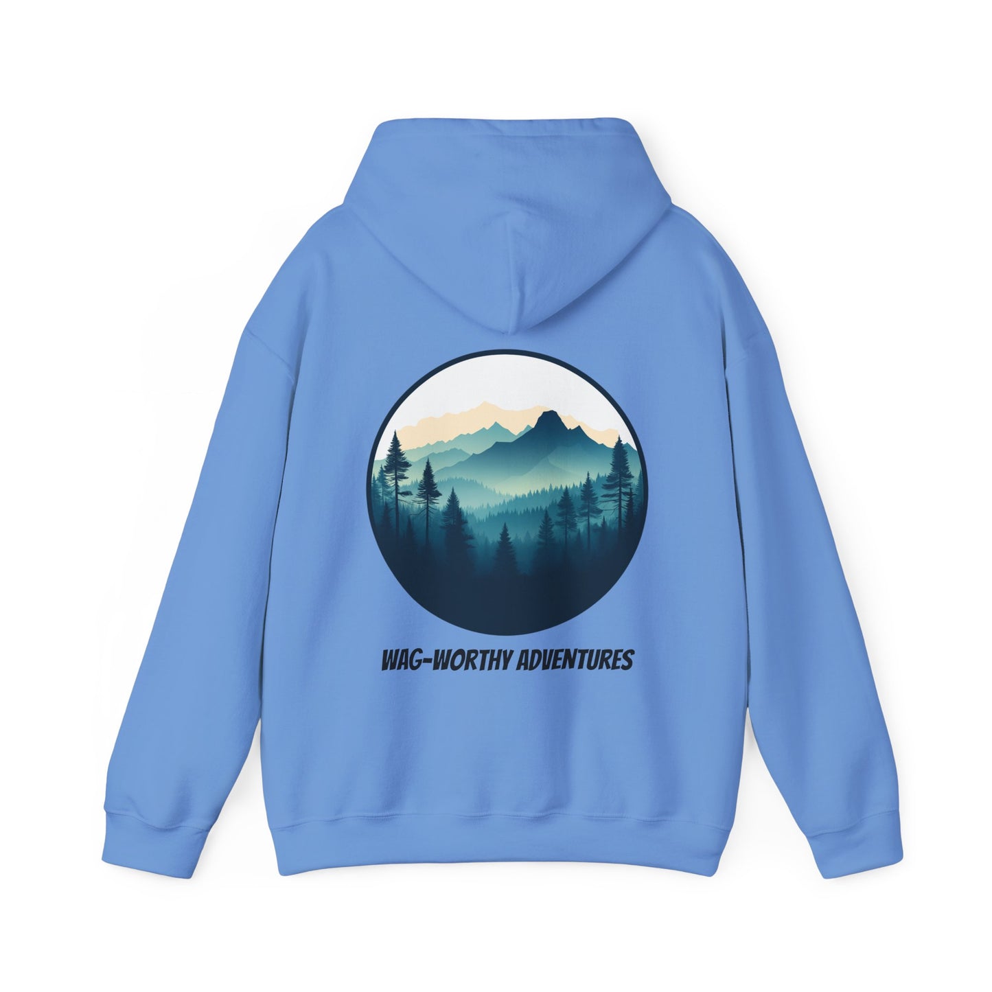 Wag-Worthy Adventures Hoodie | Cozy Unisex Fit | Hiking & Camping Gift