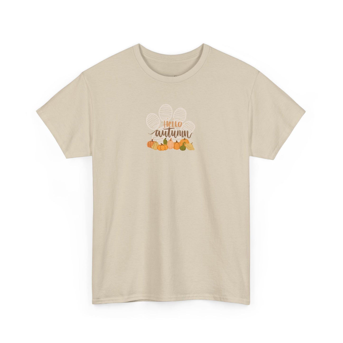 Hello Autumn – Dog Paw Pumpkin Patch Unisex Tee