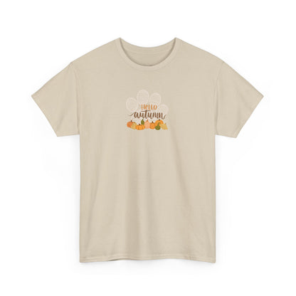 Hello Autumn – Dog Paw Pumpkin Patch Unisex Tee