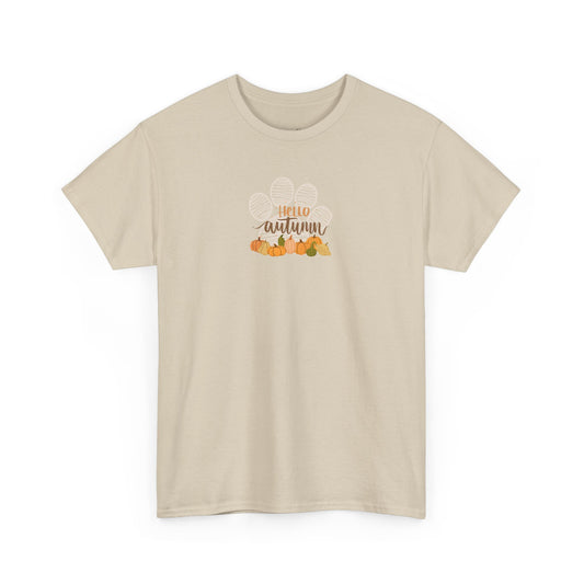 Hello Autumn – Dog Paw Pumpkin Patch Unisex Tee