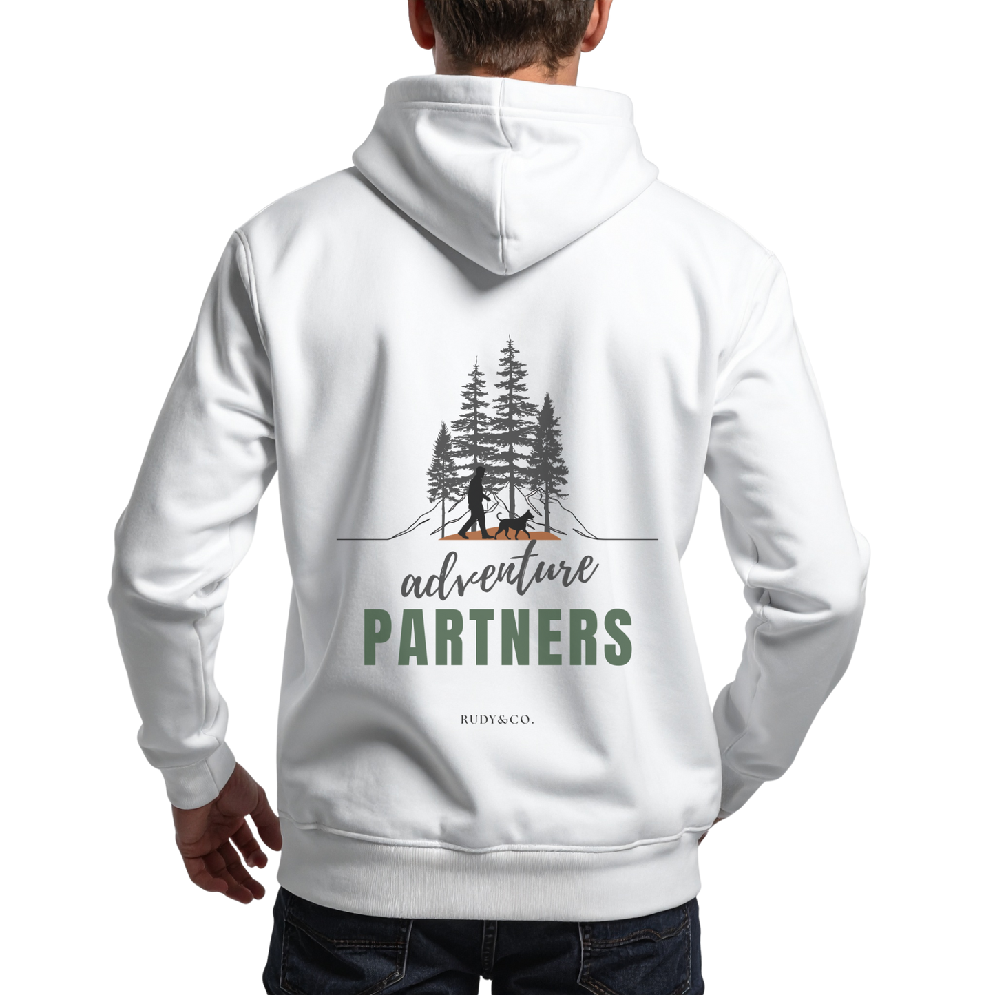 Adventure Partners Back - Print Hoodie