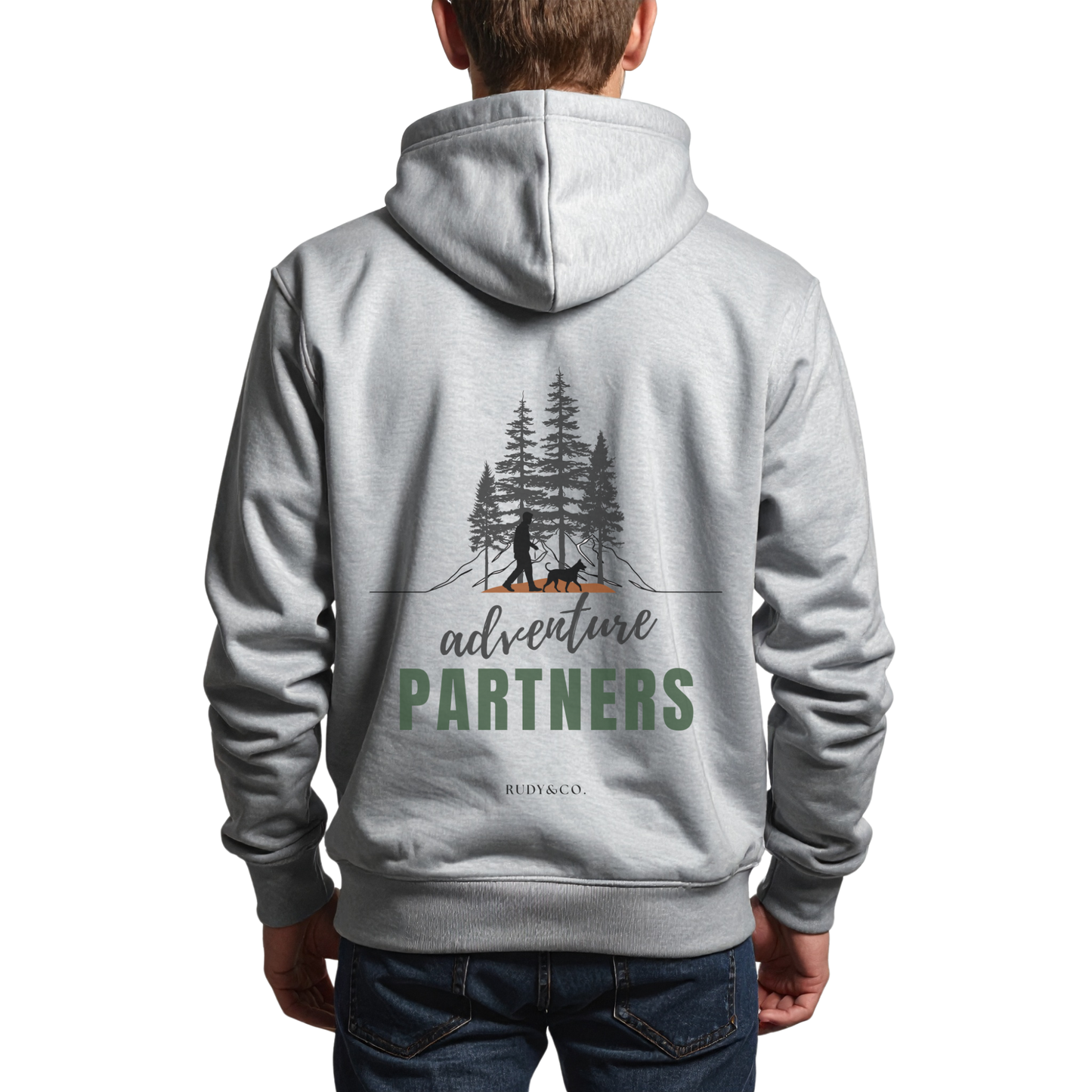 Adventure Partners Back - Print Hoodie