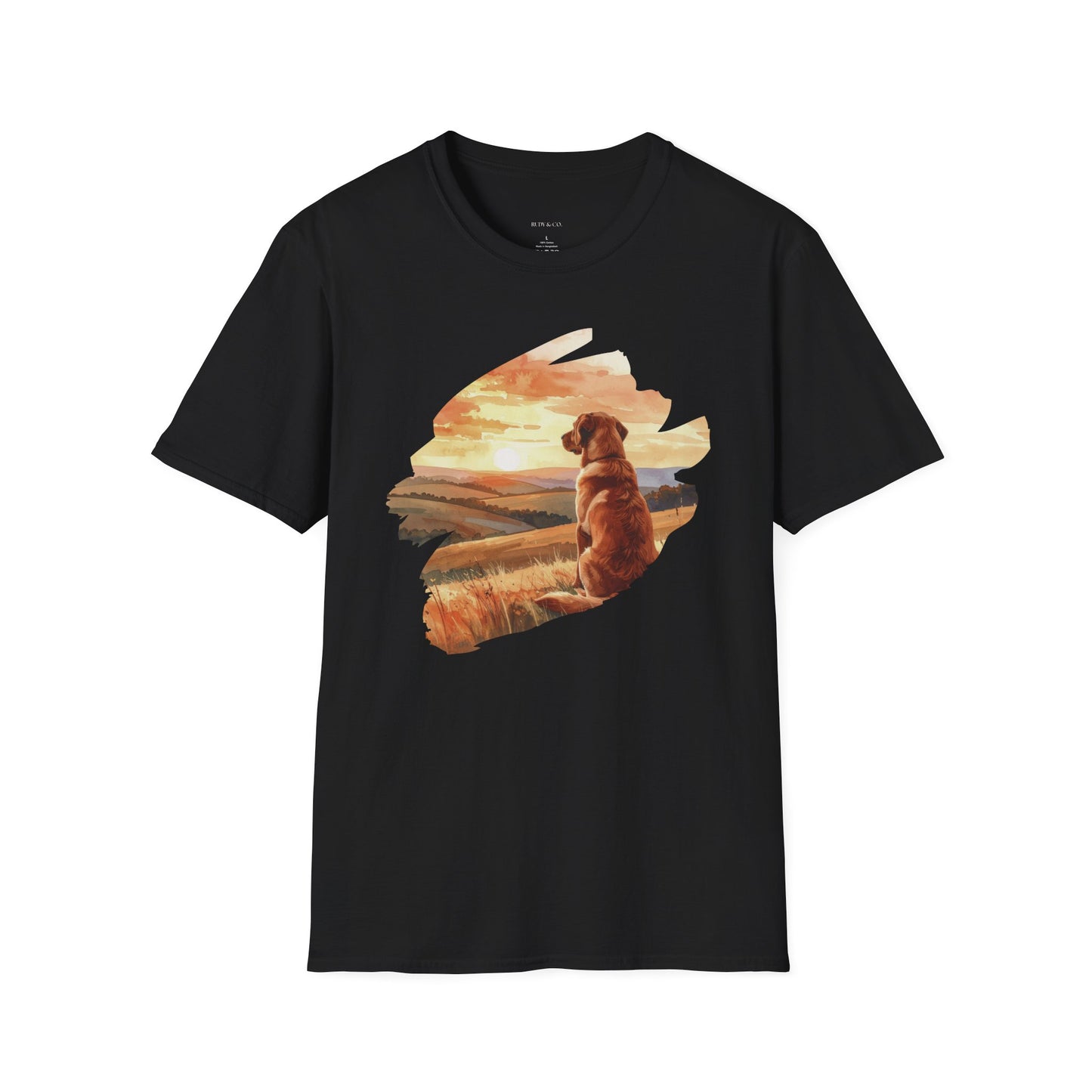 Autumn Countryside Glow – Unisex Softstyle T-Shirt