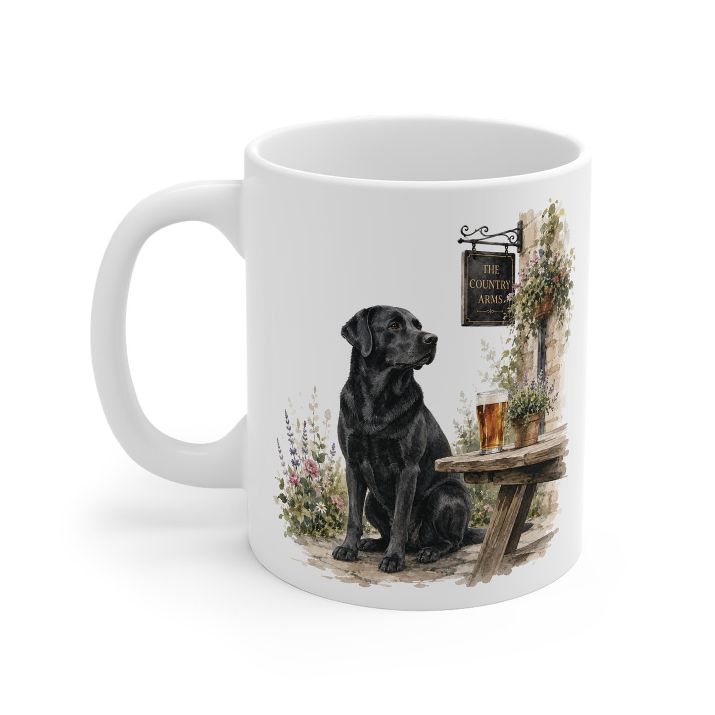 Black Labrador Country Pub Mug – The Best Days End At The Pub