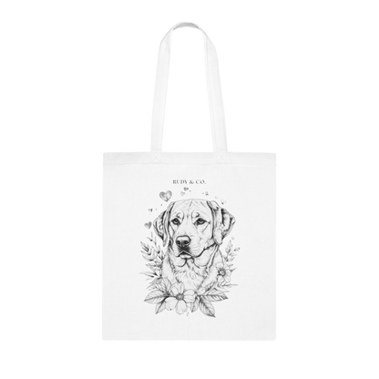 Valentine Dog Tote Bag – Choose from 5 Hand-Drawn Style Labrador Designs