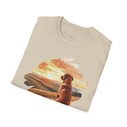 Autumn Countryside Glow – Unisex Softstyle T-Shirt