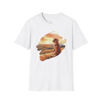 Autumn Countryside Glow – Unisex Softstyle T-Shirt