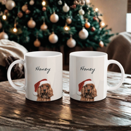 Personalised Dog Mug – Christmas Edition