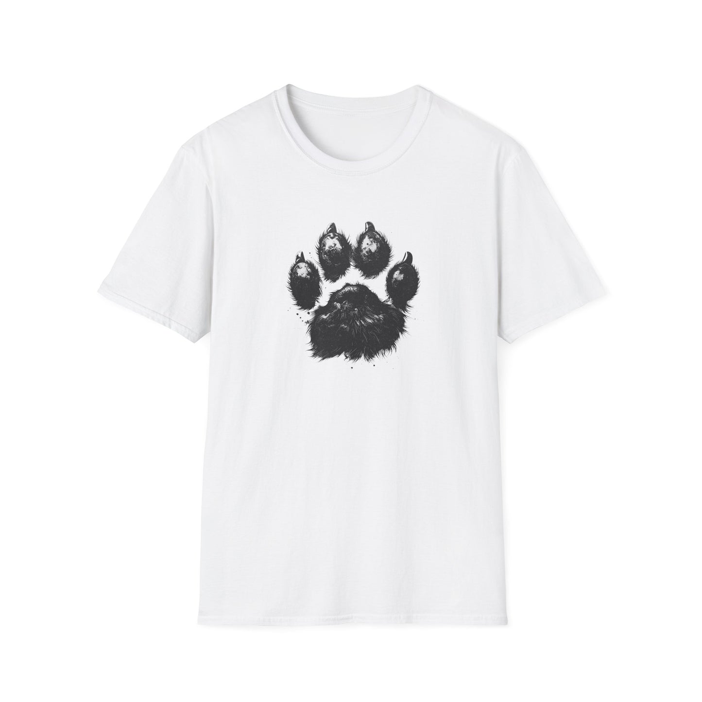 Labrador Paw Print T-Shirt – Minimal Dog Lover Design
