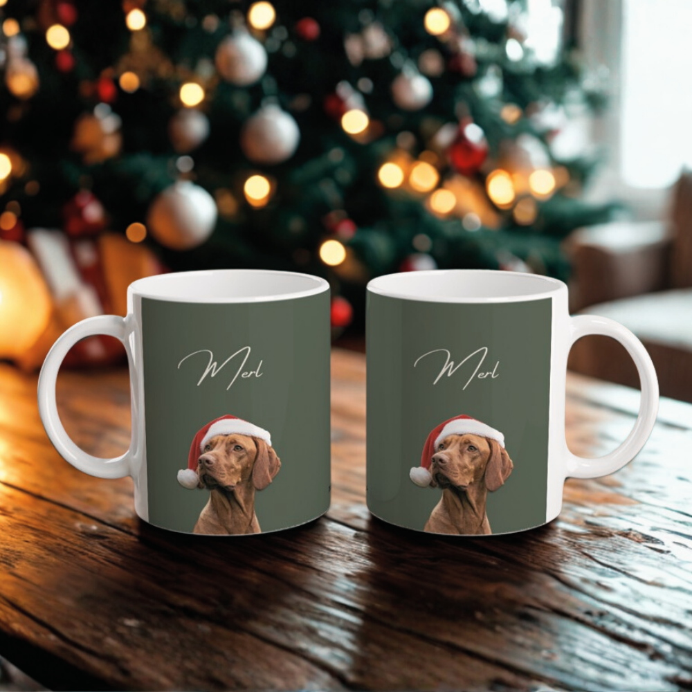 Personalised Dog Mug – Christmas Edition