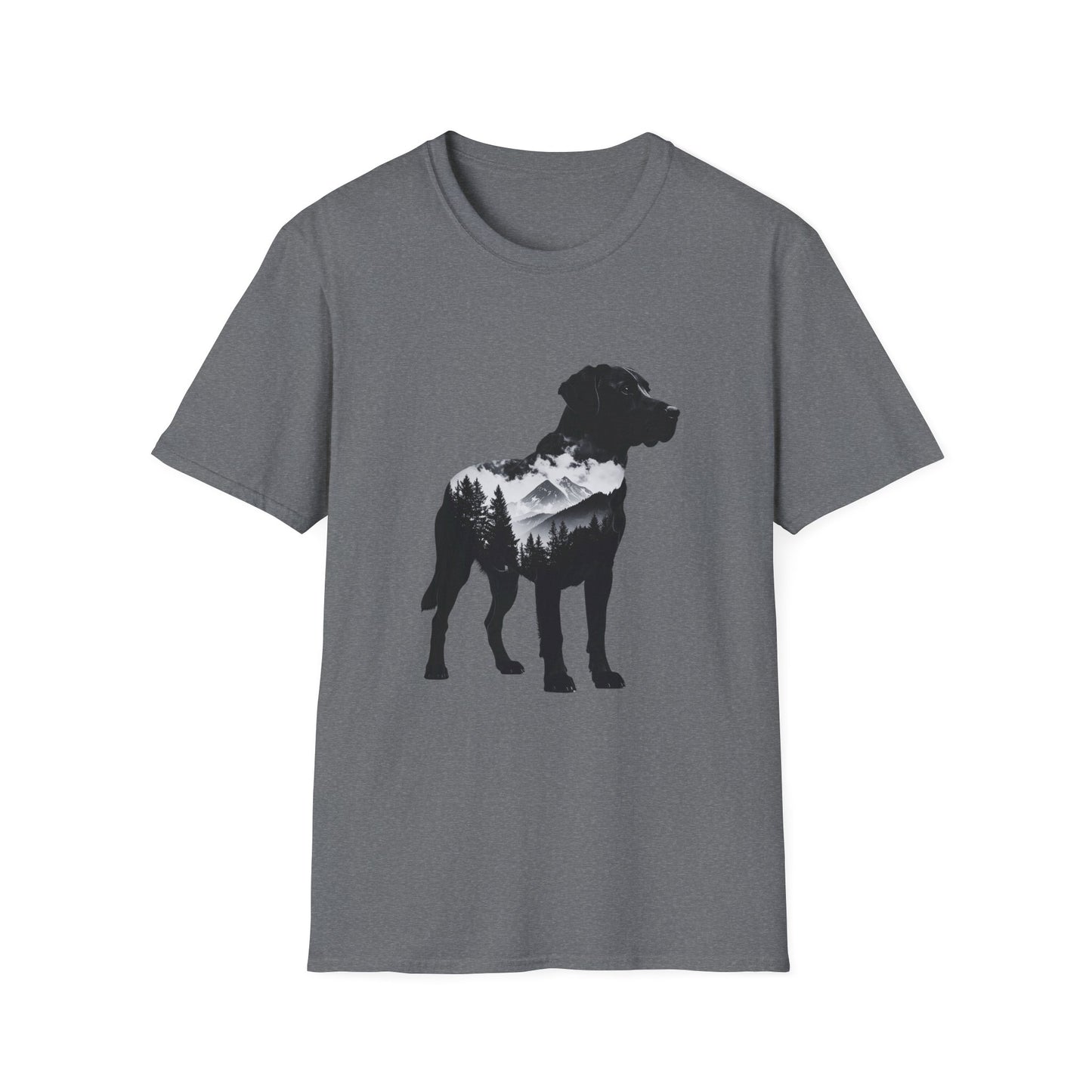 Labrador Mountain Silhouette T-Shirt – Outdoor Dog Lover Nature Design