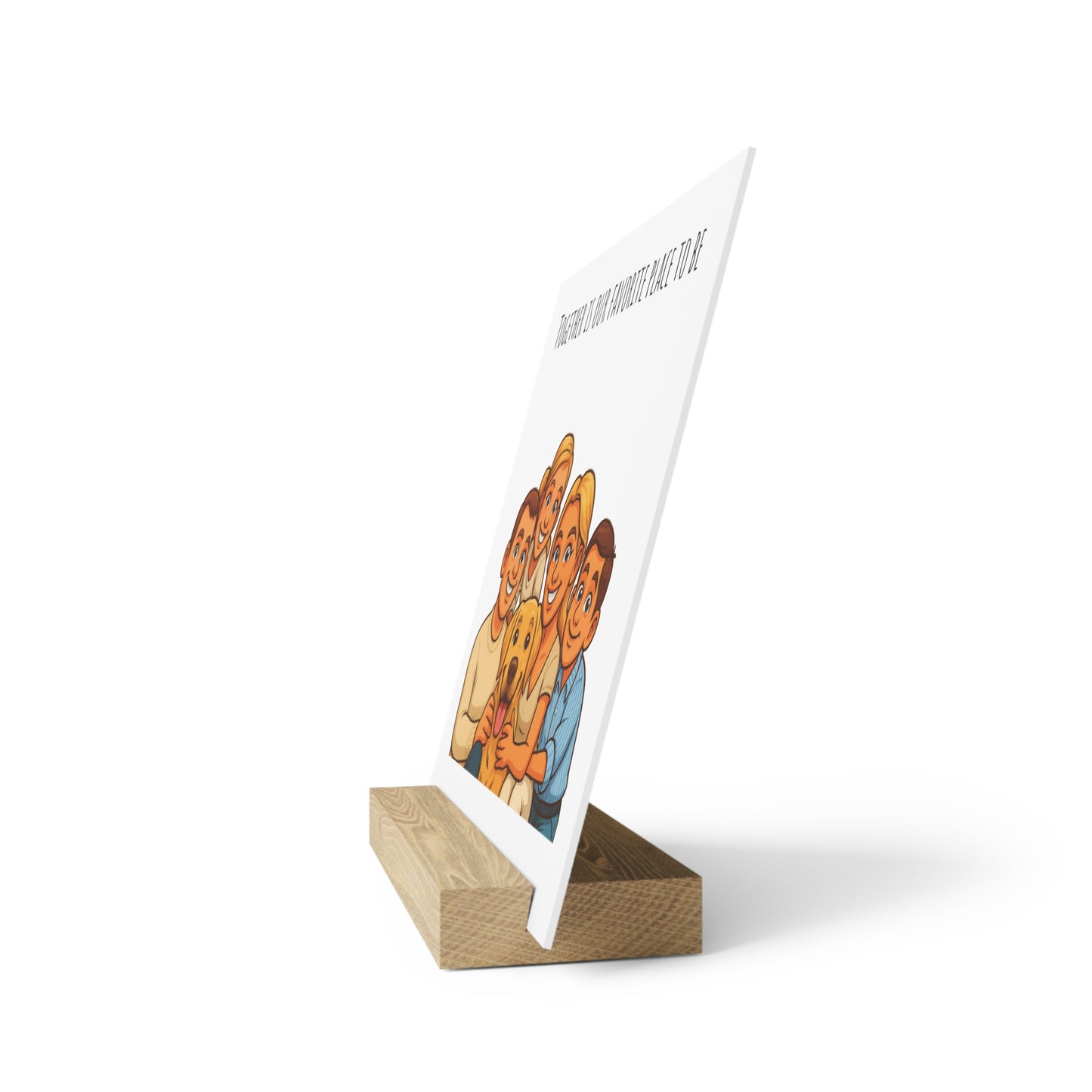 Personalised Caricature Picture Board with Stand