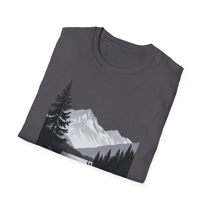 Labrador Mountain Lake T-Shirt – Outdoor Dog Adventure Design